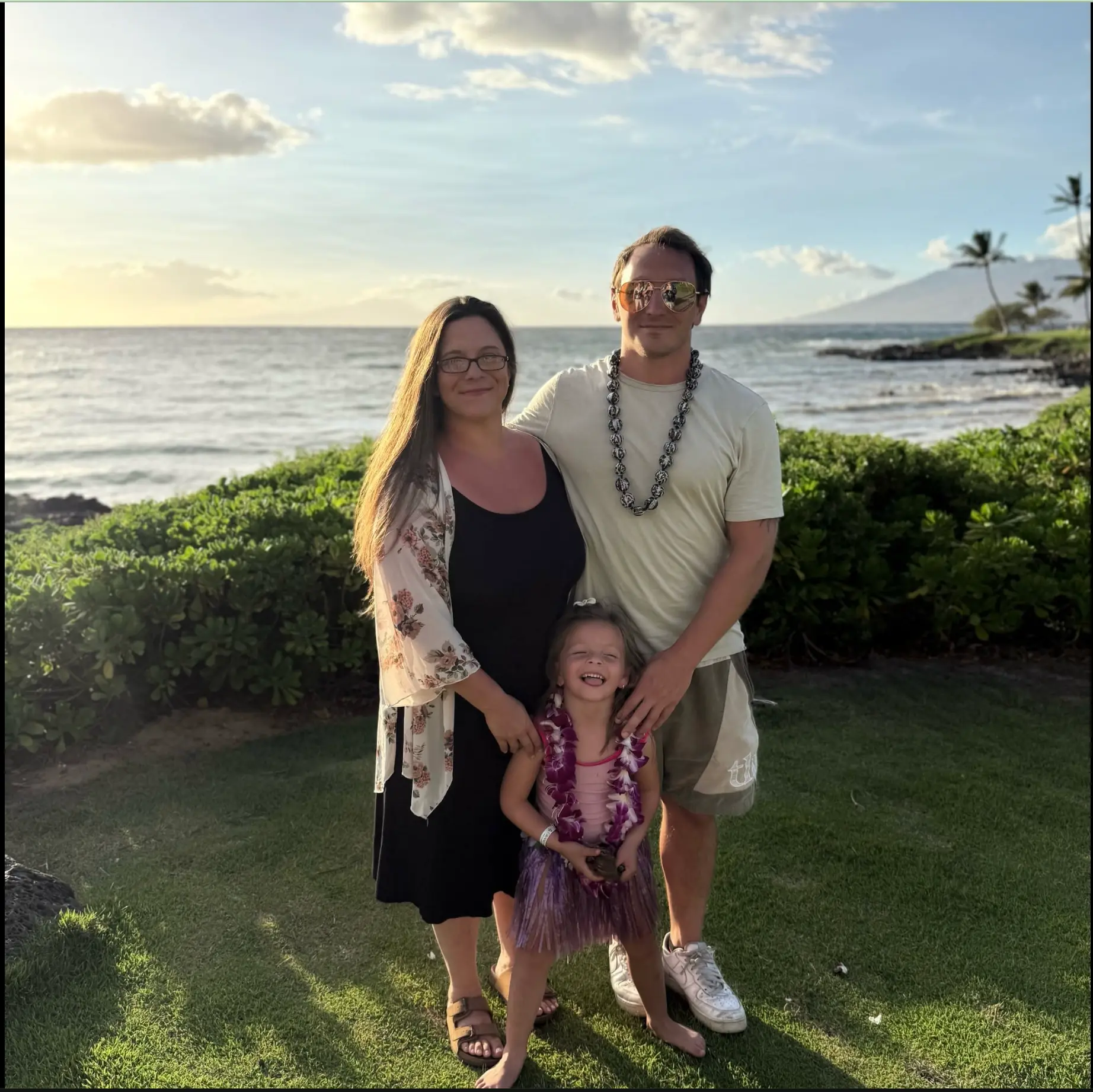 Owner Nick Cuccaro with his wife and daughter